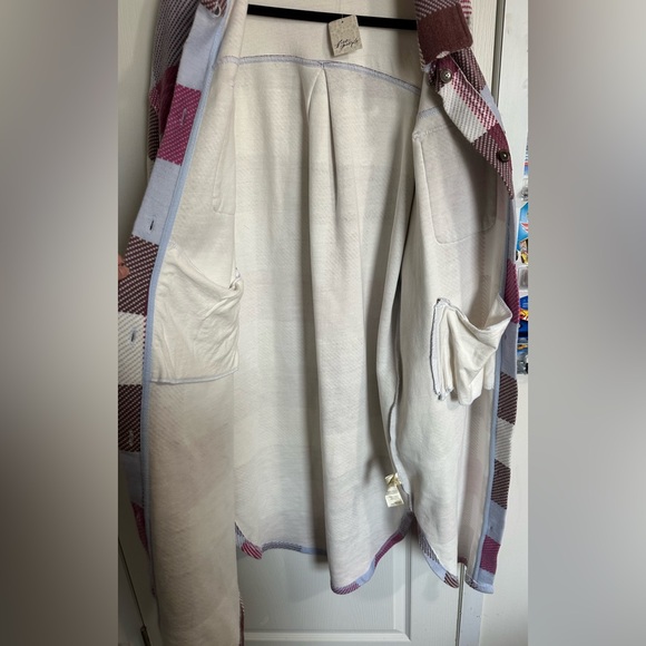 We the free plaid long ruby NWT! - Picture 6 of 7